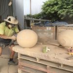 img-450mm Sandstone Balls Manufactured