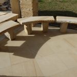 img-Sandstone Curved Rockfaced Seats