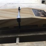 img-150mm Australian Sandstone Plinth Cut To Size Desk And Brass Plaque