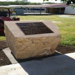 img-Livingstone College Memorial Sandstone Block With Desk