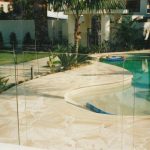 img-Sandstone Pool Coping Templated With Crazy Pave
