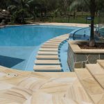 img-Sandstone Pool Paving With Stair Case