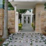 img-Sandstone Rockface Column And Entrance Wall