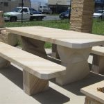 img-Sandstone Table And Bench