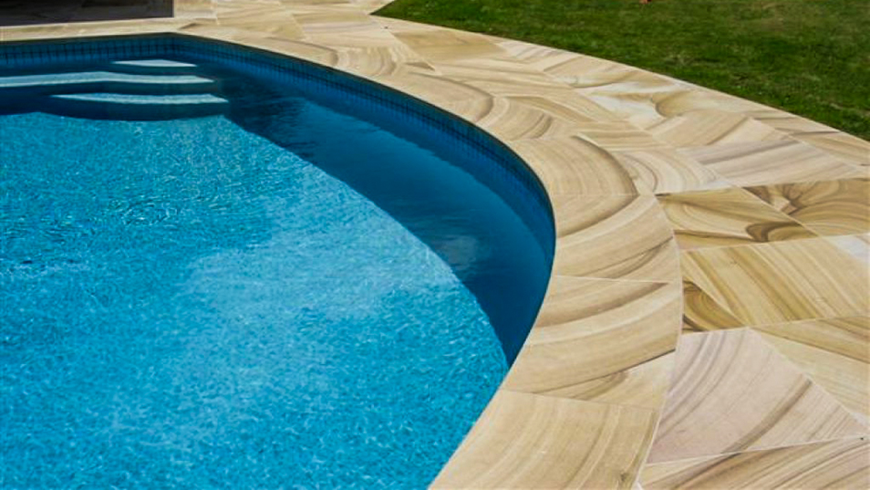 Luxury Pool Surrounds & Coping - Custom Sandstone Features