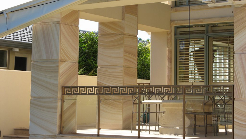 Sandstone Coping & Pavers for luxury home and pools